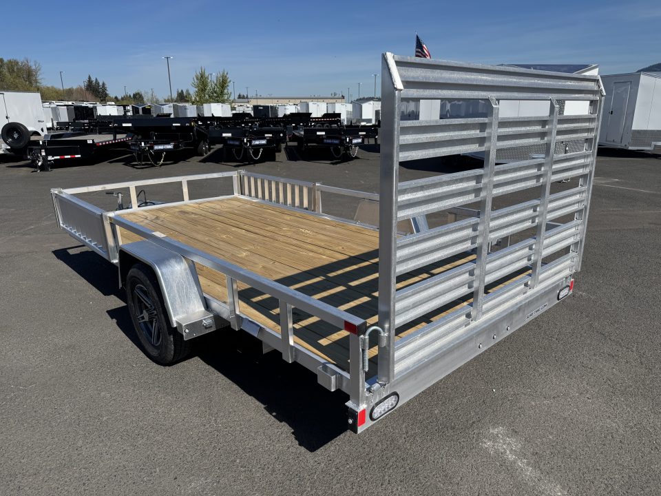 New 2026 Sure-Trac 7x14 Aluminum ATV Trailer w/ Side Load Ramps 3.5K GVWR