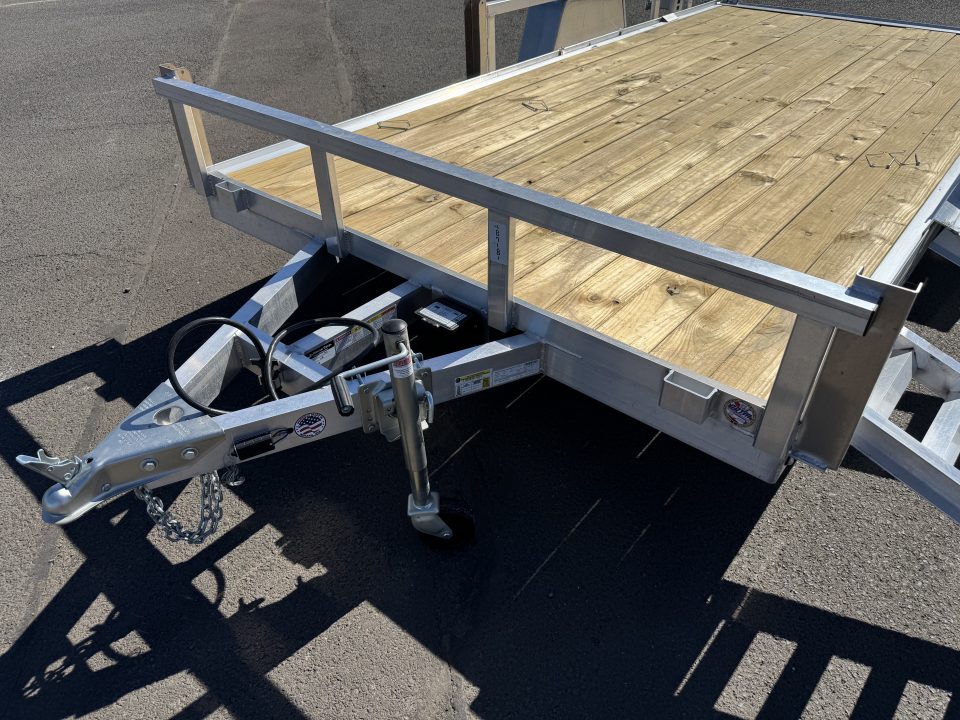 New 2026 Sure-Trac 7x14 Aluminum ATV Trailer w/ Side Load Ramps 3.5K GVWR