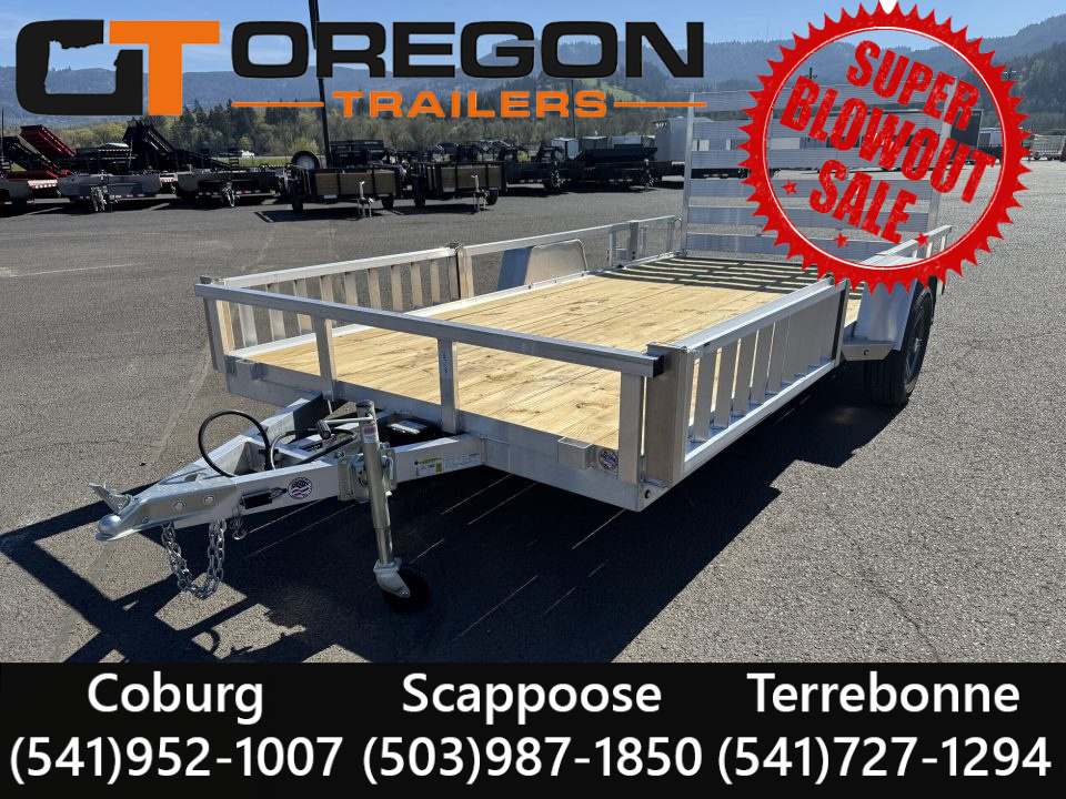 New 2026 Sure-Trac 7x14 Aluminum ATV Trailer w/ Side Load Ramps 3.5K GVWR