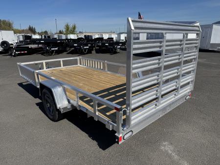 New 2026 Sure-Trac 7x14 Aluminum ATV Trailer w/ Side Load Ramps 3.5K GVWR