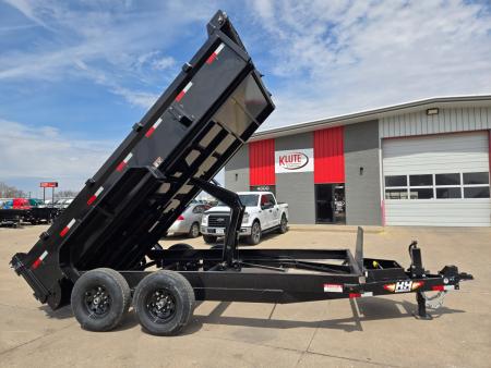 New 2026 H&H Trailers 83x14 Industrial Dump Trailer 14K Scissor Dump Trailer