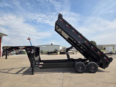 New 2026 H&H Trailers 83x16 Industrial Gooseneck 16K Dump Trailer