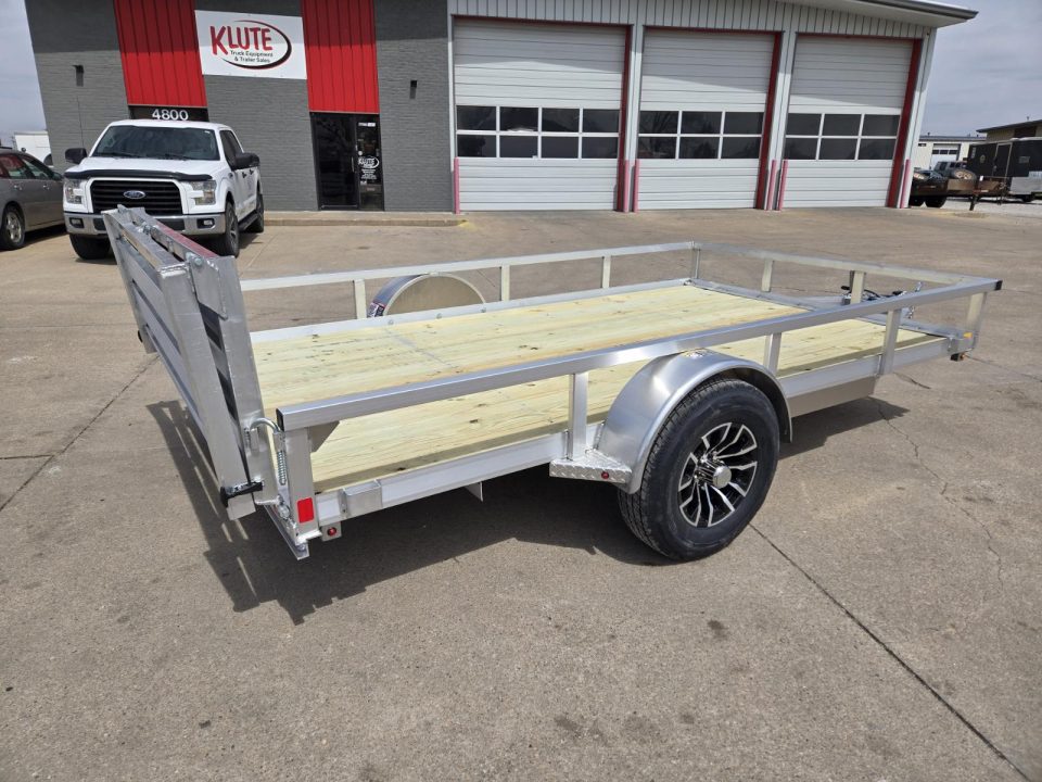 New 2026 H&H Trailers 82x12 Aluminum Rail Side 5K Utility Trailer