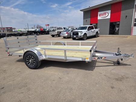 New 2026 H&H Trailers 82x12 Aluminum Rail Side 5K Utility Trailer