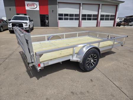 New 2026 H&H Trailers 82x12 Aluminum Rail Side 5K Utility Trailer