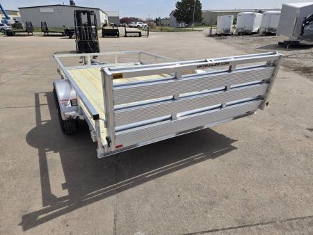 New 2026 H&H Trailers 82x12 Aluminum Rail Side 5K Utility Trailer