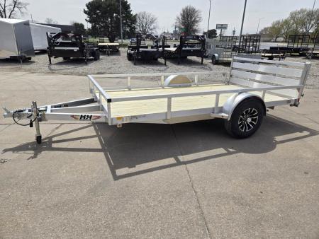New 2026 H&H Trailers 82x12 Aluminum Rail Side 5K Utility Trailer