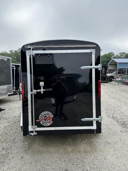 New 2026 Homesteader Trailer / Challenger Series / 5x8 / 5'7" Interior Height / Single Swing Rear Door / 32" Side Door / 24" Stoneguard / .030 Black Aluminum