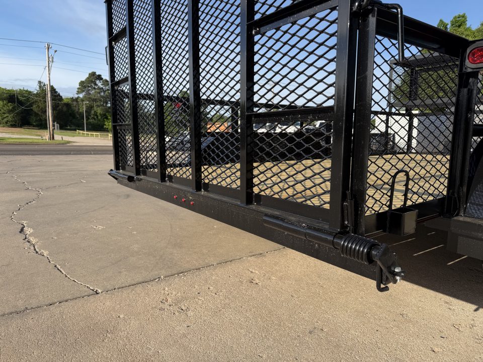 New #144165 2026 MP CUSTOMS 14 X 83 TANDEM AXLE ANGLE TOP 7K LANDSCAPE TRAILER W/ 2' SIDES