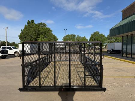 New #144165 2026 MP CUSTOMS 14 X 83 TANDEM AXLE ANGLE TOP 7K LANDSCAPE TRAILER W/ 2' SIDES