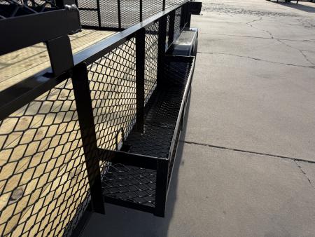 New #144165 2026 MP CUSTOMS 14 X 83 TANDEM AXLE ANGLE TOP 7K LANDSCAPE TRAILER W/ 2' SIDES