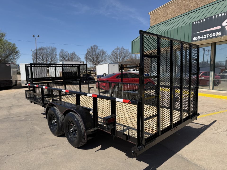 New 2026 MP CUSTOMS 16 X 83 TANDEM AXLE PIPE TOP 10K LANDSCAPE TRAILER W/ 2' SIDES