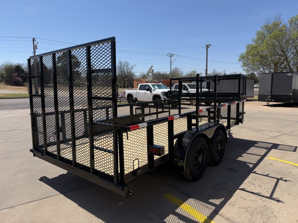 New 2026 MP CUSTOMS 16 X 83 TANDEM AXLE PIPE TOP 10K LANDSCAPE TRAILER W/ 2' SIDES