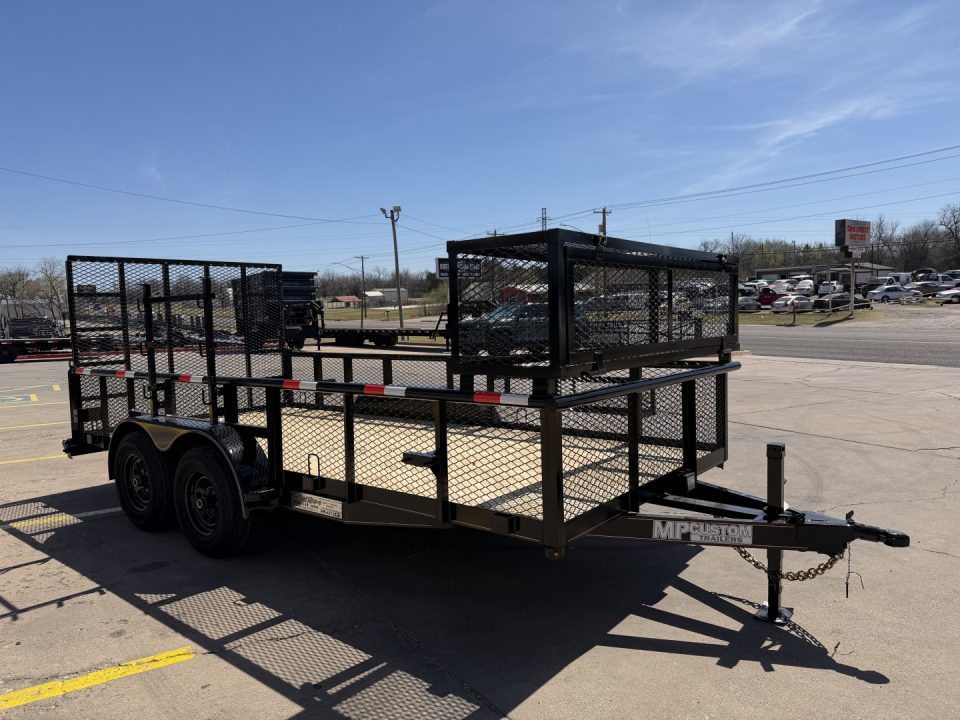 New 2026 MP CUSTOMS 16 X 83 TANDEM AXLE PIPE TOP 10K LANDSCAPE TRAILER W/ 2' SIDES
