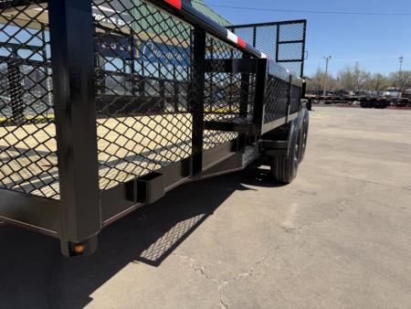 New 2026 MP CUSTOMS 16 X 83 TANDEM AXLE PIPE TOP 10K LANDSCAPE TRAILER W/ 2' SIDES