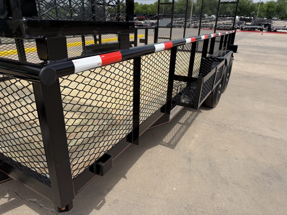 New #144209 2026 MP CUSTOMS 18 X 83 TANDEM AXLE PIPE TOP 10K LANDSCAPE TRAILER W/ 2' SIDES