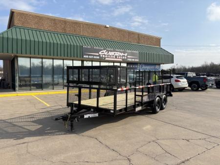 New 2026 MP CUSTOMS 18 X 83 TANDEM AXLE PIPE TOP 10K LANDSCAPE TRAILER W/ 2' SIDES