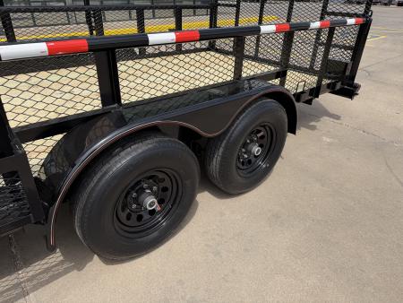 New #144209 2026 MP CUSTOMS 18 X 83 TANDEM AXLE PIPE TOP 10K LANDSCAPE TRAILER W/ 2' SIDES