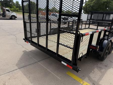 New #144209 2026 MP CUSTOMS 18 X 83 TANDEM AXLE PIPE TOP 10K LANDSCAPE TRAILER W/ 2' SIDES