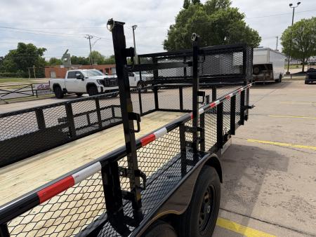 New #144209 2026 MP CUSTOMS 18 X 83 TANDEM AXLE PIPE TOP 10K LANDSCAPE TRAILER W/ 2' SIDES