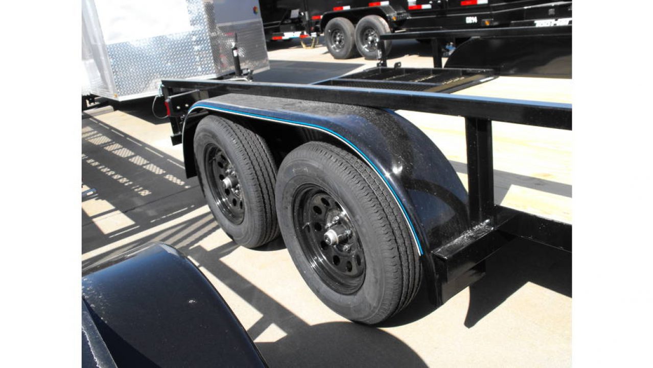 New Utility Trailer 77" X 14 Tube Top Rear LAY-N-TAIL GATE Brakes