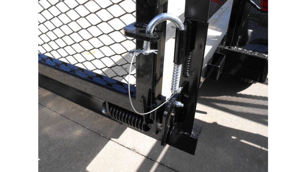 New Utility Trailer 77" X 14 Tube Top Rear LAY-N-TAIL GATE Brakes