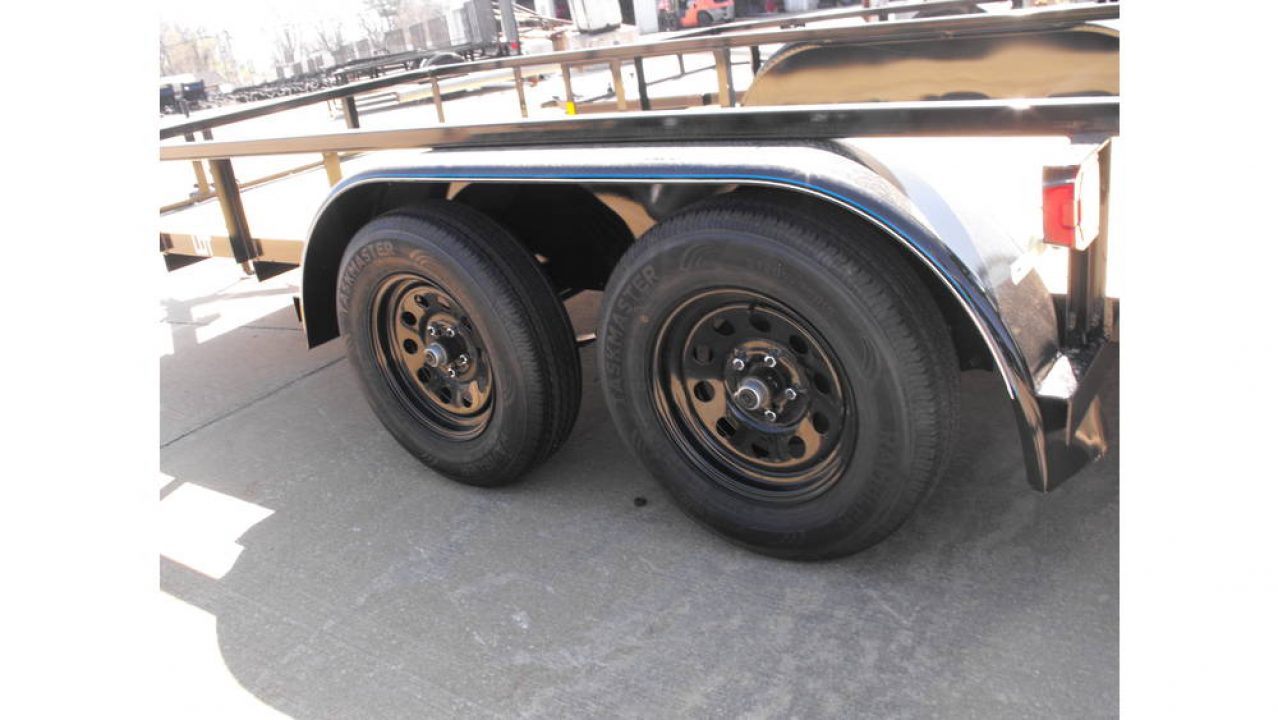 New Utility Trailer 77" X 14 Tube Top Rear LAY-N-TAIL GATE Brakes