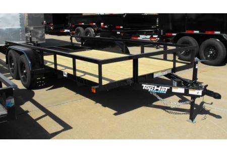 New Utility Trailer 77" X 14 Tube Top Rear LAY-N-TAIL GATE Brakes