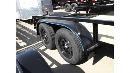 New Utility Trailer 77" X 14 Tube Top Rear LAY-N-TAIL GATE Brakes
