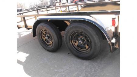 New Utility Trailer 77" X 14 Tube Top Rear LAY-N-TAIL GATE Brakes