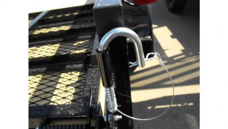 New Utility Trailer 77" X 14 Tube Top Rear LAY-N-TAIL GATE Brakes