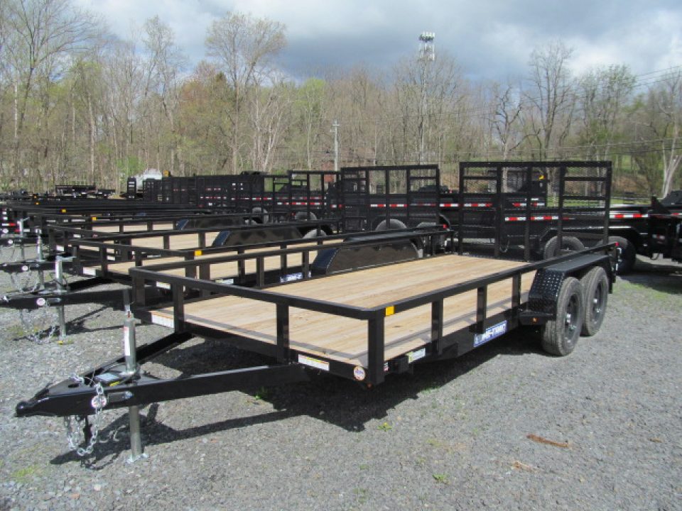 New Sure Trac 7 X 18 7K Tube Top Utility Trailer
