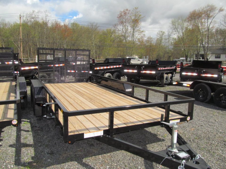 New Sure Trac 7 X 18 7K Tube Top Utility Trailer