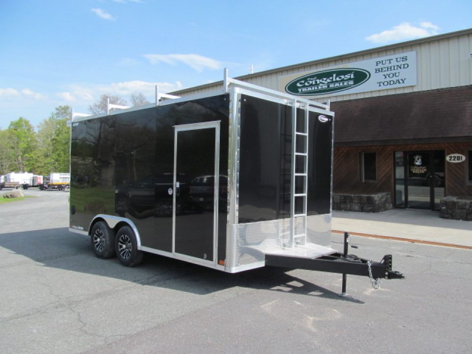 New ITI Cargo 8.5 X 16 10K w/ Walk on Roof and Ladder Racks Enclosed Trailer