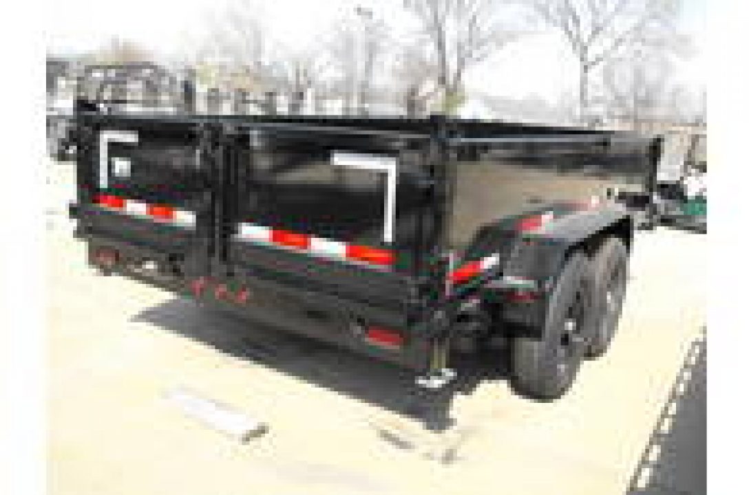 New DUMP TRAILER 83 X 14 ____ 2' WALLS POWER UP/ POWER DOW 14000 GVWR Slipper Springs
