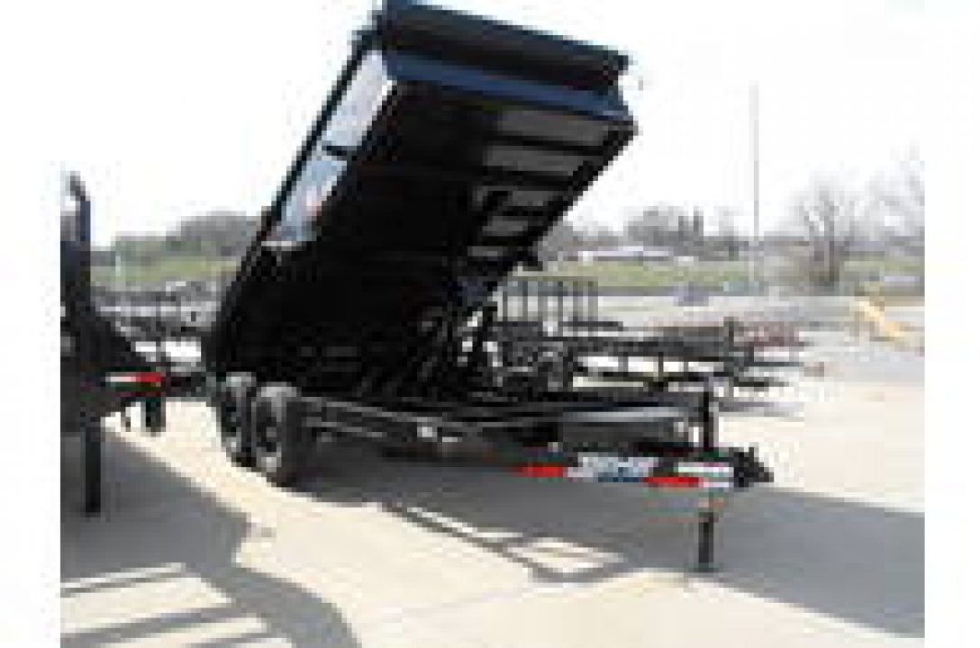 New DUMP TRAILER 83 X 14 ____ 2' WALLS POWER UP/ POWER DOW 14000 GVWR Slipper Springs