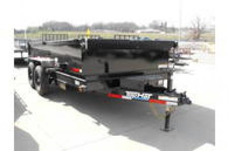 New DUMP TRAILER 83 X 14 ____ 2' WALLS POWER UP/ POWER DOW 14000 GVWR Slipper Springs