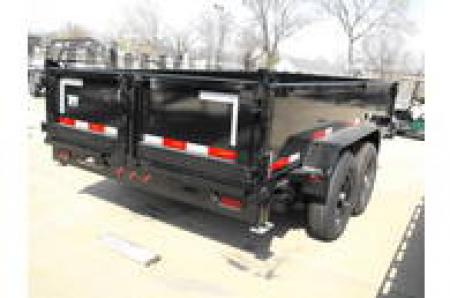 New DUMP TRAILER 83 X 14 ____ 2' WALLS POWER UP/ POWER DOW 14000 GVWR Slipper Springs