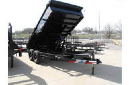 New DUMP TRAILER 83 X 14 ____ 2' WALLS POWER UP/ POWER DOW 14000 GVWR Slipper Springs