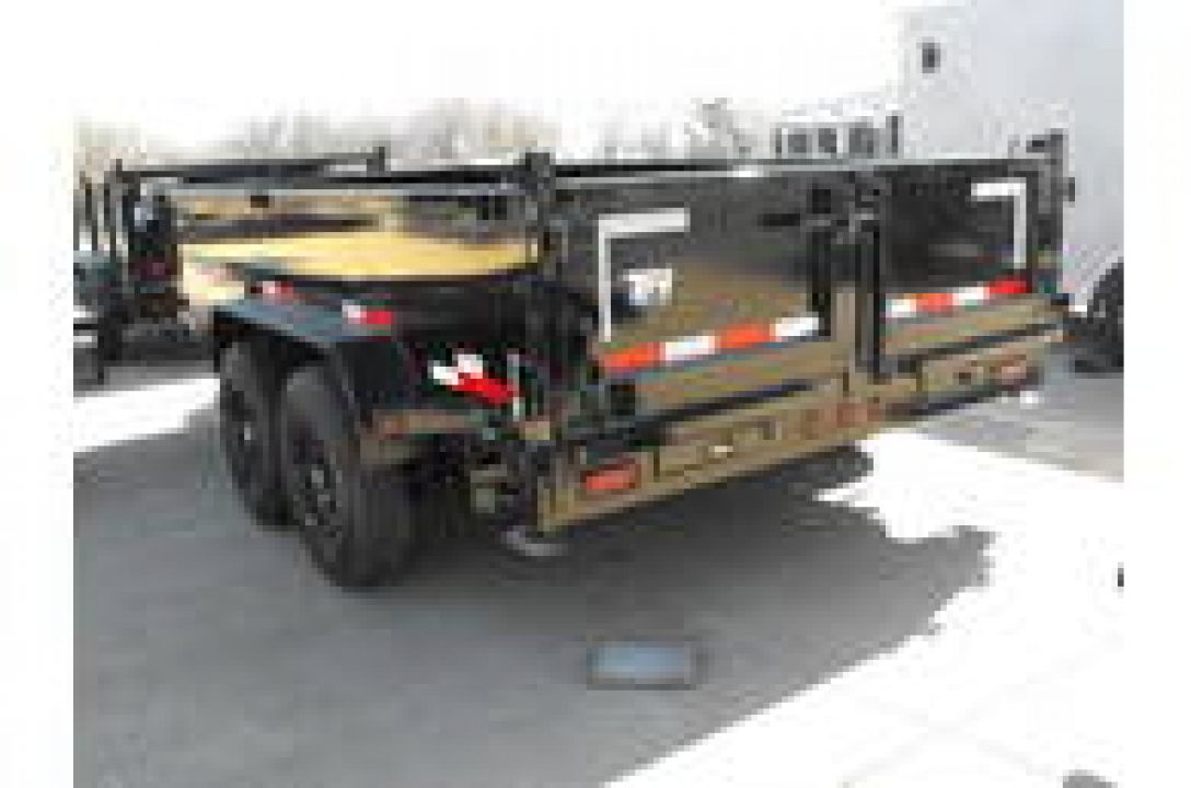 New DUMP TRAILER 83 X 14 ____ 2' WALLS POWER UP/ POWER DOW 14000 GVWR Slipper Springs