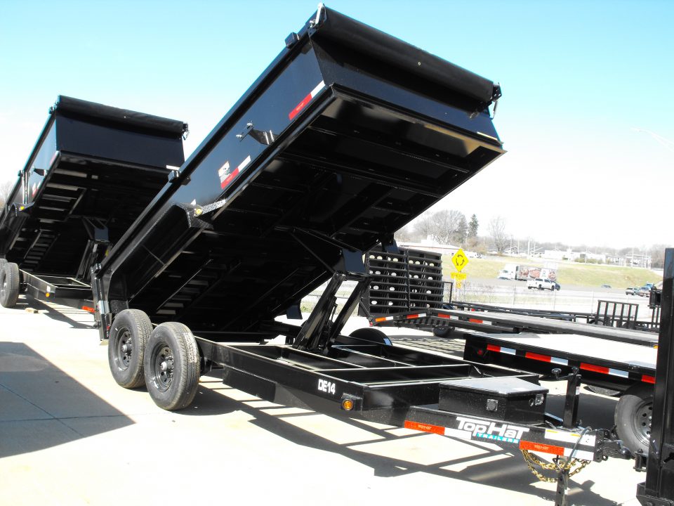 New DUMP TRAILER 83 X 14_ 2' WALLS POWER UP/ POWER DOW 14K