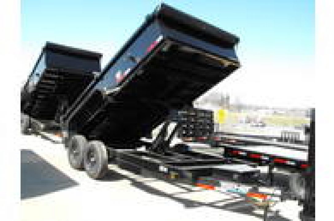 New DUMP TRAILER 83 X 14 ____ 2' WALLS POWER UP/ POWER DOW 14000 GVWR Slipper Springs