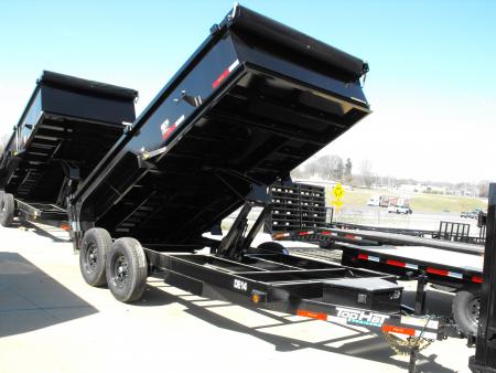 New DUMP TRAILER 83 X 14_ 2' WALLS POWER UP/ POWER DOW 14K