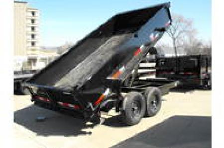 New DUMP TRAILER 83 X 14 ____ 2' WALLS POWER UP/ POWER DOW 14000 GVWR Slipper Springs