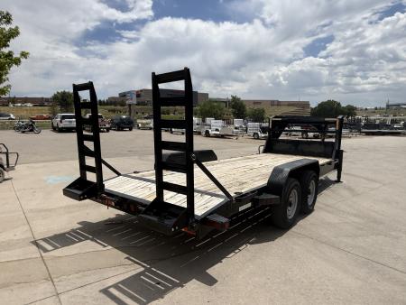 Used 2020 Iron Bull Flatbed Gooseneck Trailer