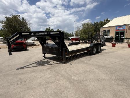Used 2020 Iron Bull Flatbed Gooseneck Trailer