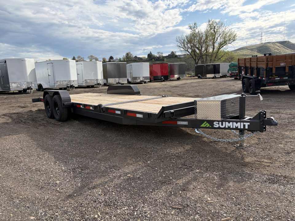New 2026 Summit Cascade 7x22 16/6 14k Split Deck Tilt Equipment Trailer