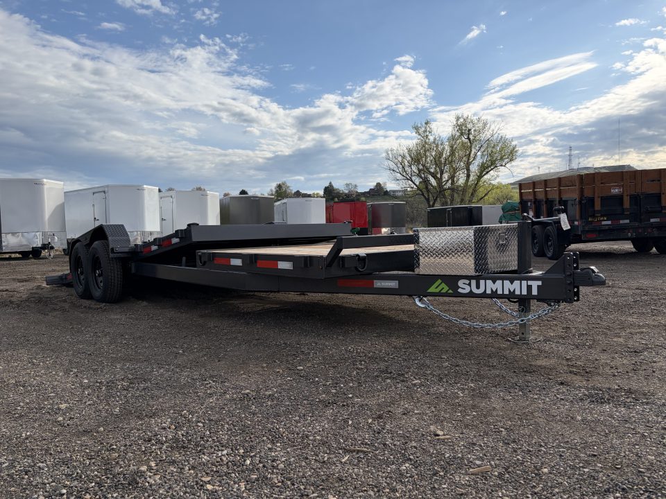 New 2026 Summit Cascade 7x22 16/6 14k Split Deck Tilt Equipment Trailer