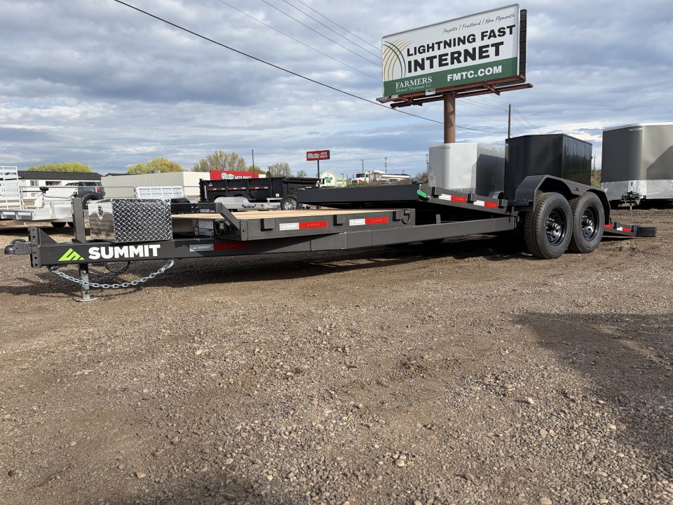 New 2026 Summit Cascade 7x22 16/6 14k Split Deck Tilt Equipment Trailer