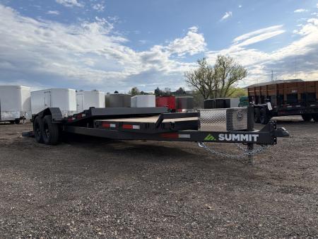 New 2026 Summit Cascade 7x22 16/6 14k Split Deck Tilt Equipment Trailer
